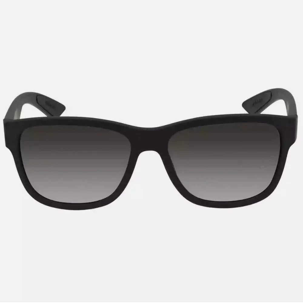Prada Men's Grey Gradient Rectangular Sunglasses